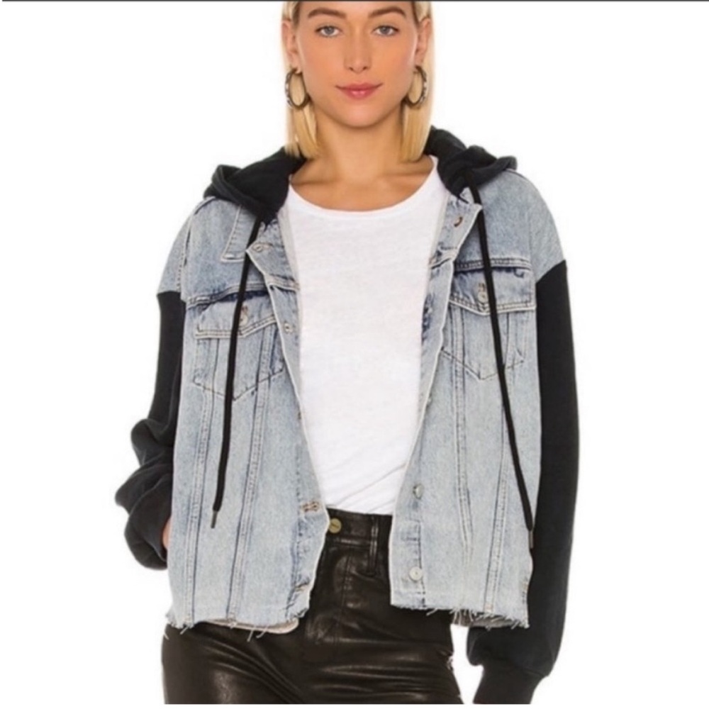 ALLSAINTS MILENA Hooded denim jacket XS/S
